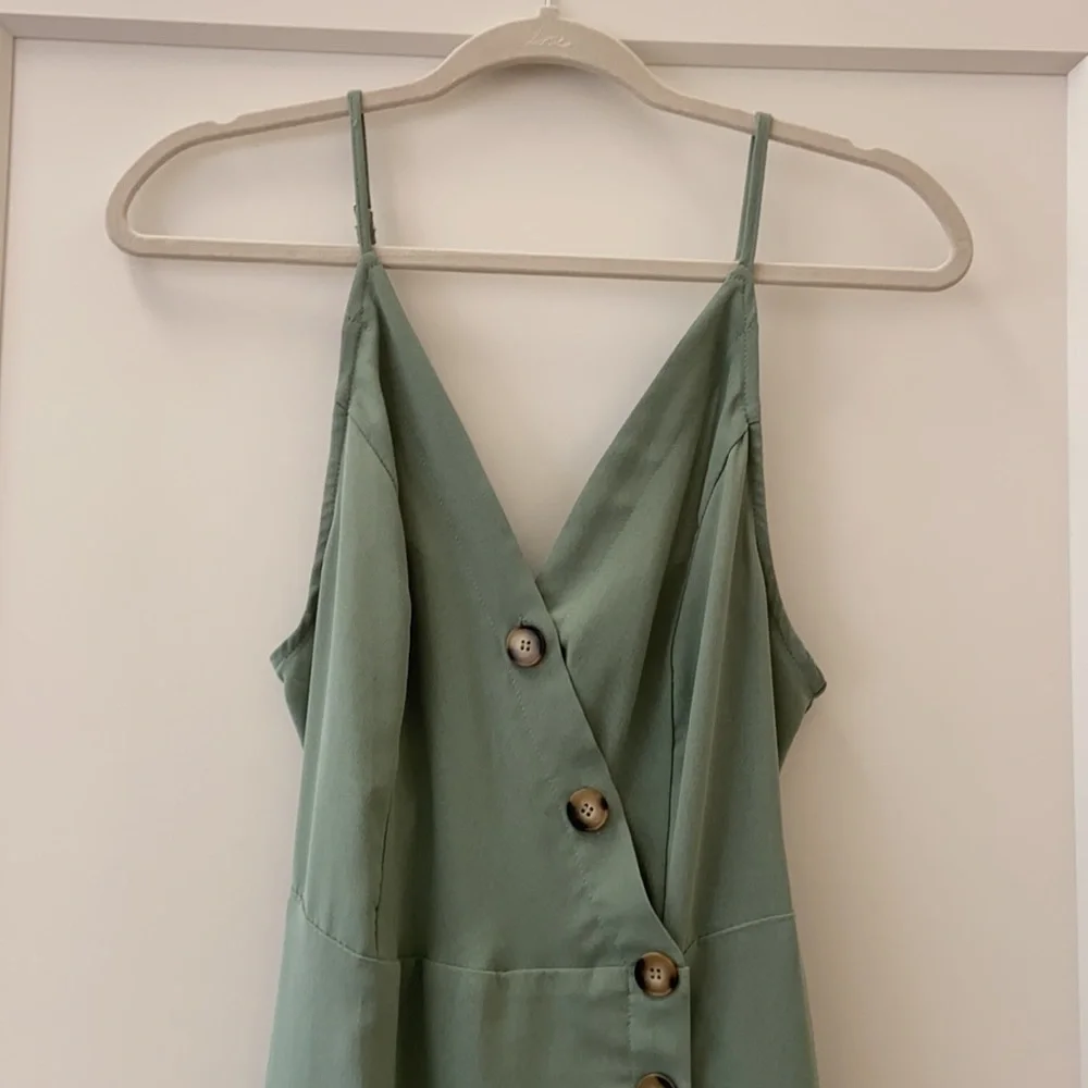 Sage green Spaghetti strap midi - Picture 3 of 5